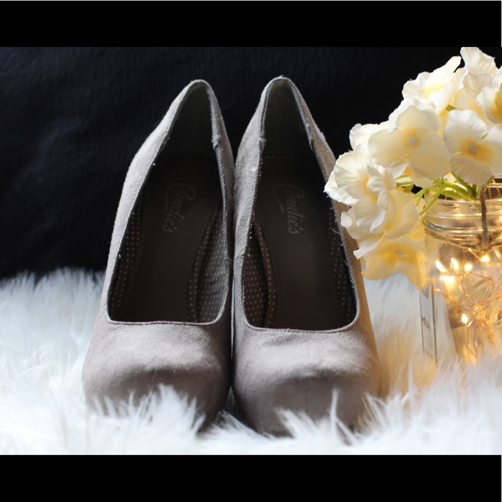 Women shoes brand Candies grey chunky shoes